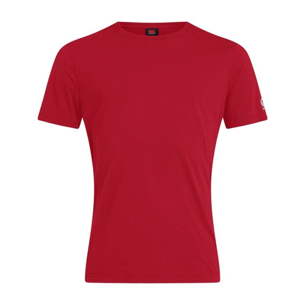 Canterbury Childrens/Kids Club Plain T-Shirt / Flag Red